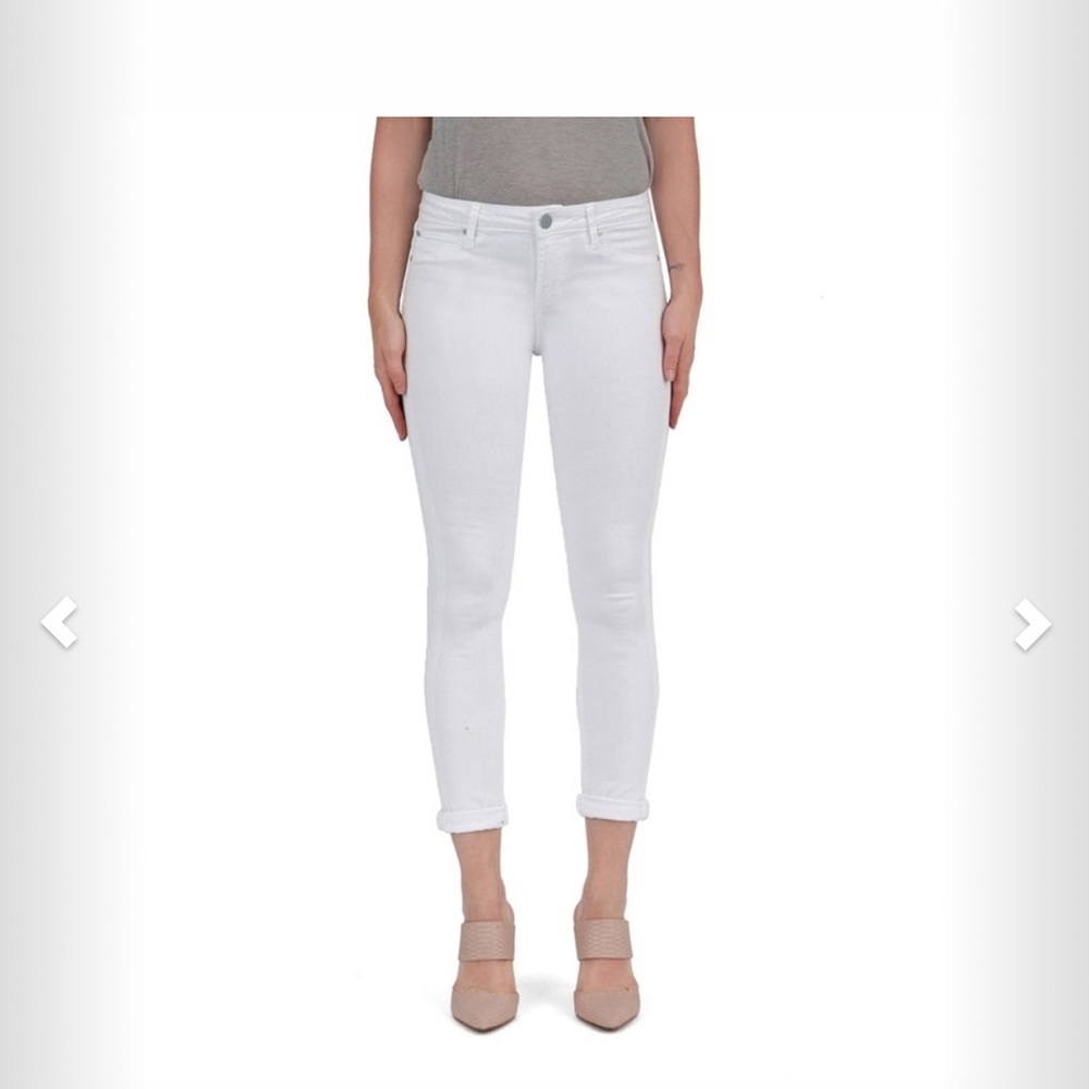 ARTICLES OF SOCIETY KAREN SKINNY CROP PANT-WHITE, Size 27, NWT